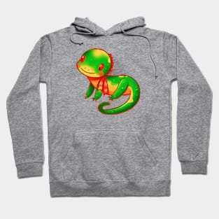 Cute Lizard Drawing Hoodie